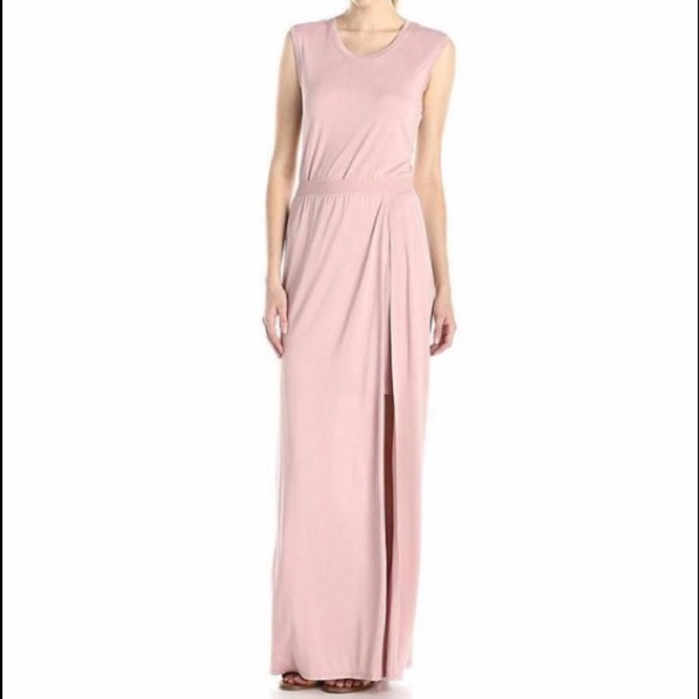 BCBG MaxAzria Mylie Maxi Sleeveless Tank Dress - Pink Size Medium NWT
